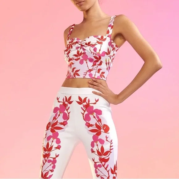 Cynthia Rowley Pink Devi Bonded Tank - Picture 3 of 6